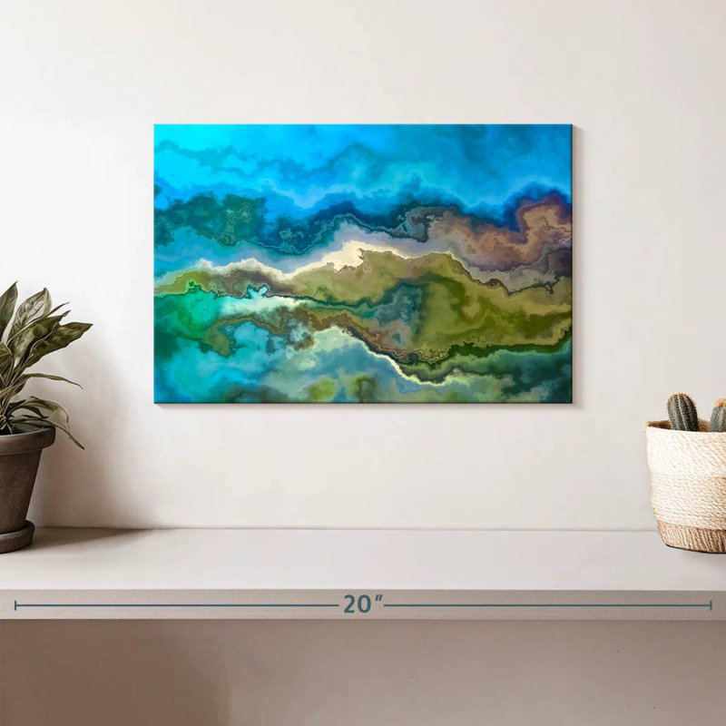 Wavescape bleu et vert