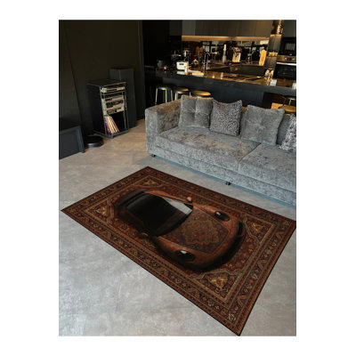 Tapis gris tissé Mosso
