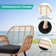 Patio Furniture Set 4-Piece All Weather Wicker Conversation Set With Soft Cushions