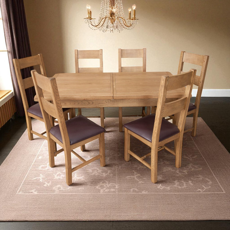 Melbourne Extendable Oak Dining Table, 160 - 210cm W x 91cm D