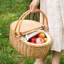 Panier en osier, service pour 2