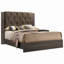 Lit plateforme touffeté-243115923