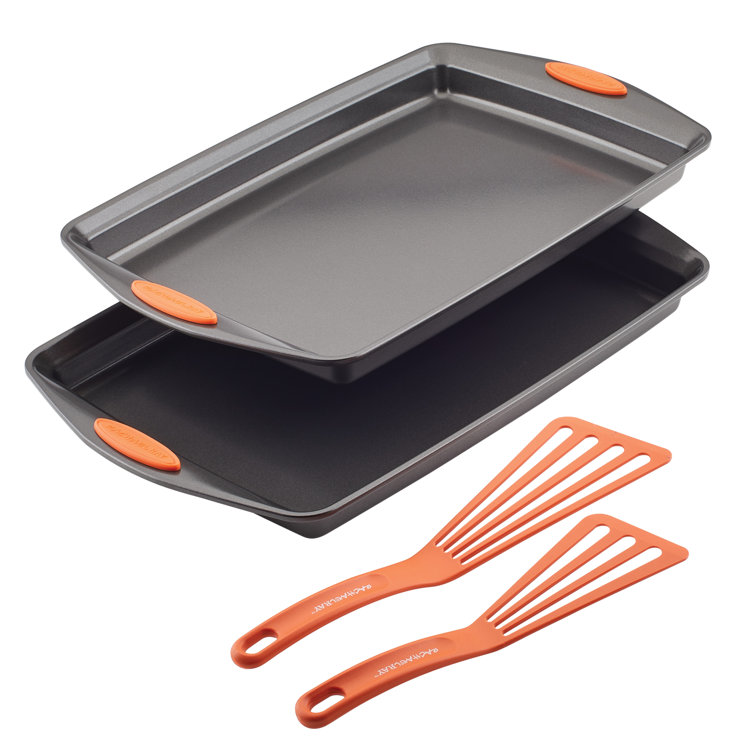 Rachael Ray Nonstick Bakeware Cookie Pan Set, 4-Piece