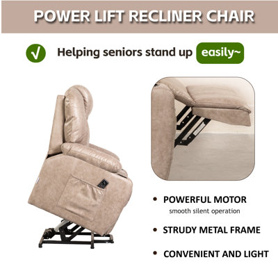 Fata Faux Leather Power Recliner