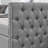 Upholstered Daybed With Two Drawers, With Button And Copper Nail On Square Arms