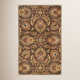 Arden Handmade Wool Dark Brown/Garnet Rug