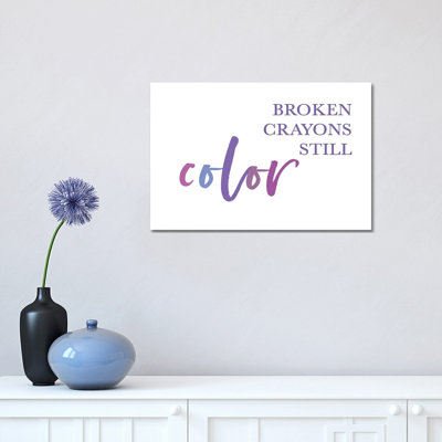 Broken Crayons II by Leah Straatsma - Print on Canvas