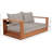 Tulum 63'' Wide Teak Loveseat with Cushions-86504256