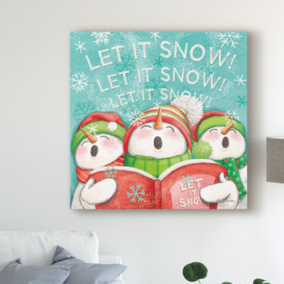«Let It Snow» par Mary Urban, reproduction sur toile
