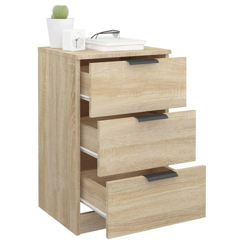 40cm W Bedside Table, Brown