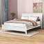 Base de lit plateforme en bois avec tête de lit Zachai-864866367-864866365