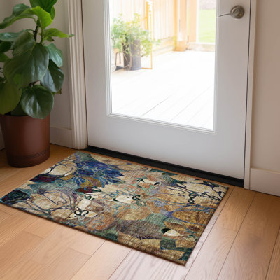 Altair Flatweave Floral Indoor / Outdoor Rug