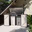 5 ft. W x 3 ft. D Metal Outdoor Storage Shed, Waterproof with Front & Top Doors