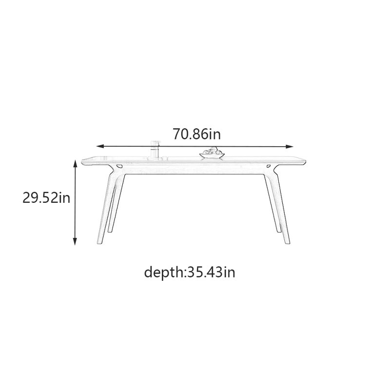 Shaday, 29.52" H x 70.86" L x 35.43" W