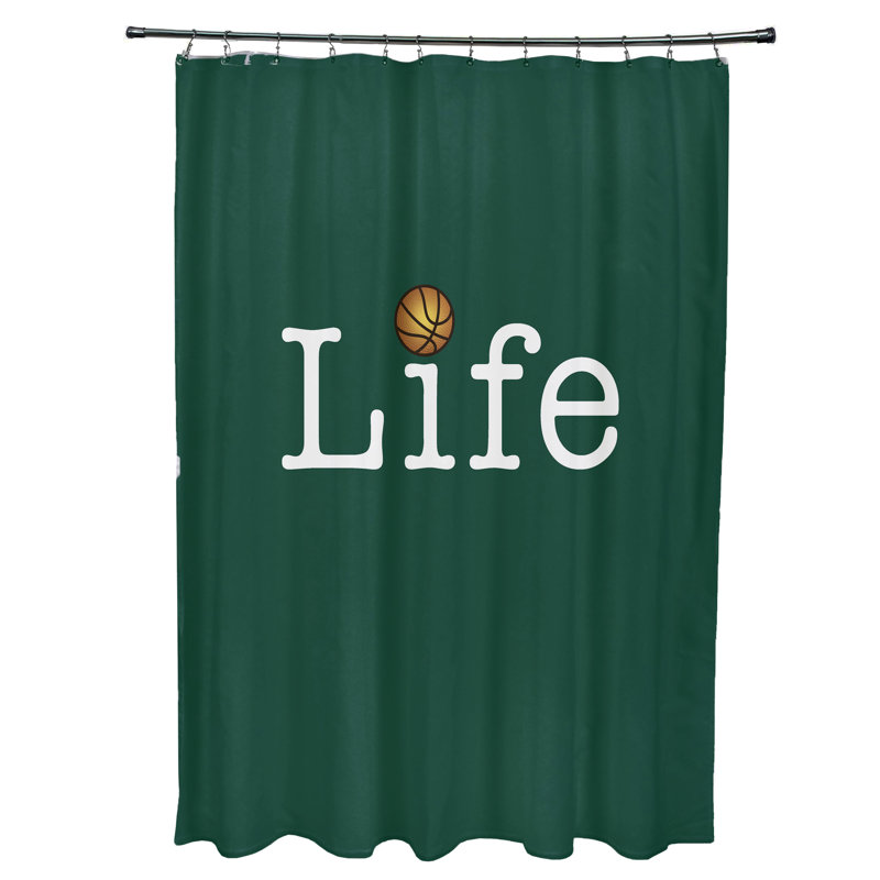 Rideau de douche simple Mablethorpe, Vert