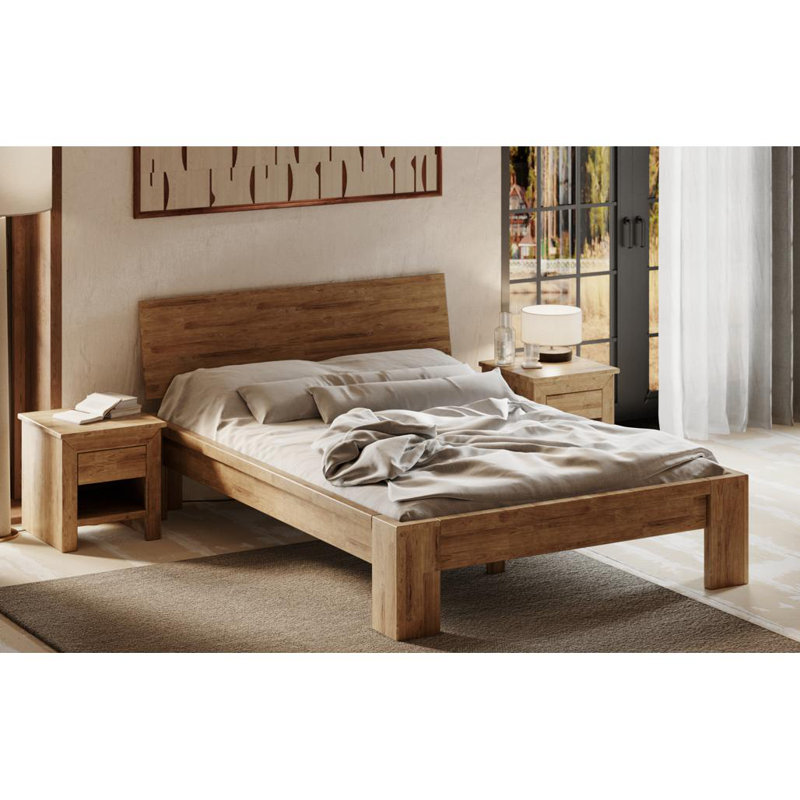 Fieldon Solid Wood Bed, Super King (6')