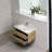 Carol-Ann 35.5'' Fully Assembled Wall Mounted Single Bathroom Vanity with Stone Resin Vanity Top-804761729-804570491