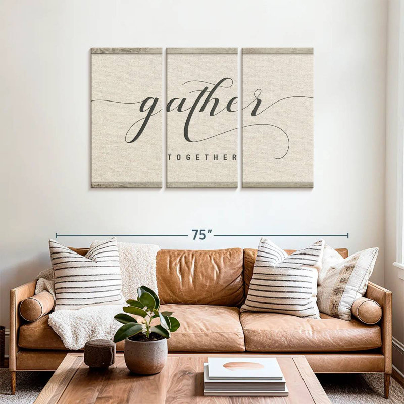 Kema Gather Together Script Wall Sign, 36" H x 57" W