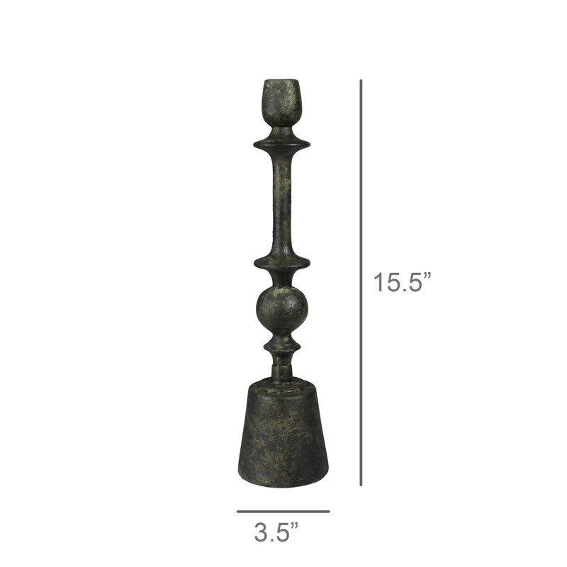 Porte-cône Bastia, patine verte - petit, H 15,5 po x l 3,5 po x P 3,5 po