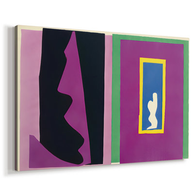 Composition abstraite découpée en papier-Henri Matisse-Toile tendue avec châssis-c. 1950