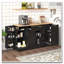 Buffet multifonctionnel avec table extensible et support coulissant-391230108
