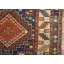 Small Square Scatter Size Antique Caucasian Kazak Tribal Throw Rug