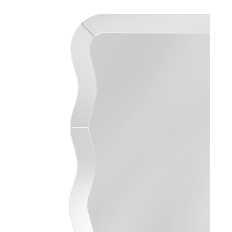 Miroir de plancher Wave avec cadre ondulé