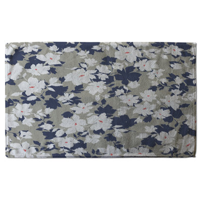 Cotton Floral Waffle Tea Towel Kitchen Towel