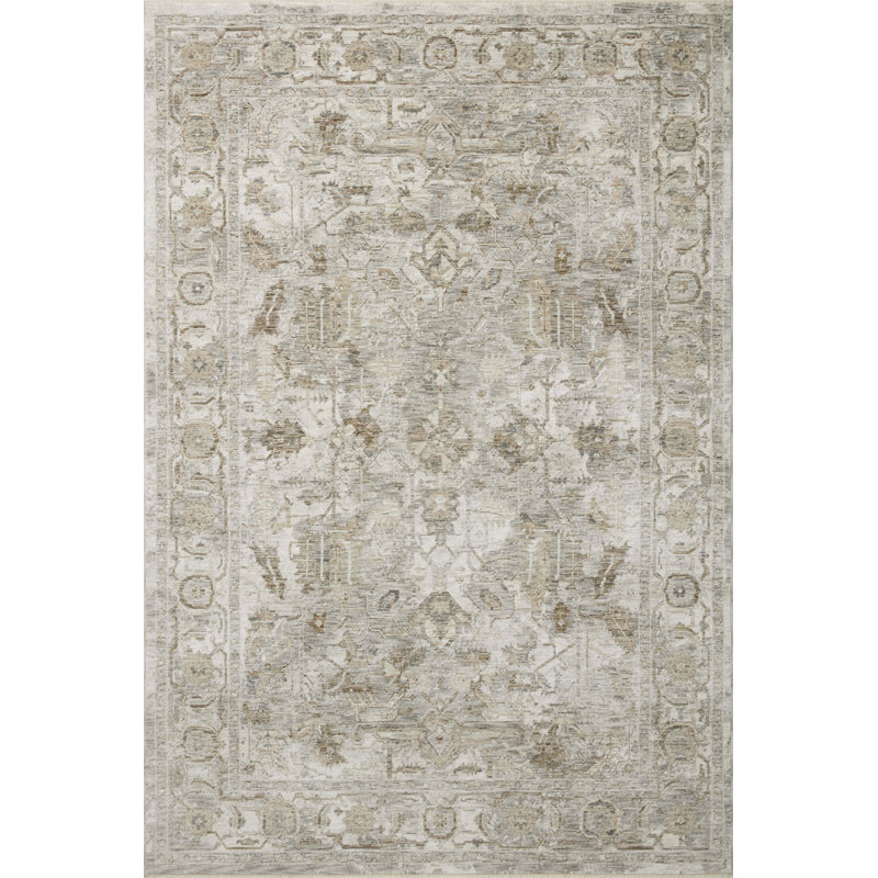 Tapis gris / taupe Amber Lewis x Loloi Honora, Rectangle 5 pi 3 po x 7 pi 9 po