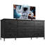 Commode télé avec commode 9 tiroirs pour chambre à coucher, commode en tissu large-67573648