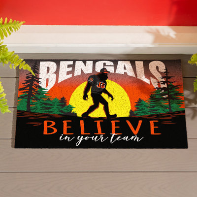 Cincinnati Bengals Bigfoot PVC Doormat, 28 in x16 in