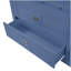 Buffet de cuisine traditionnel autoportant avec huche, grande armoire de rangement, tablettes réglables et tiroirs, bleu-65818677