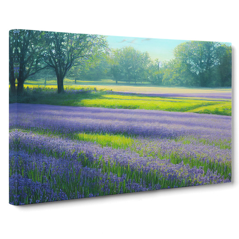 Exceptional Bluebell Field - Wrapped Canvas Print