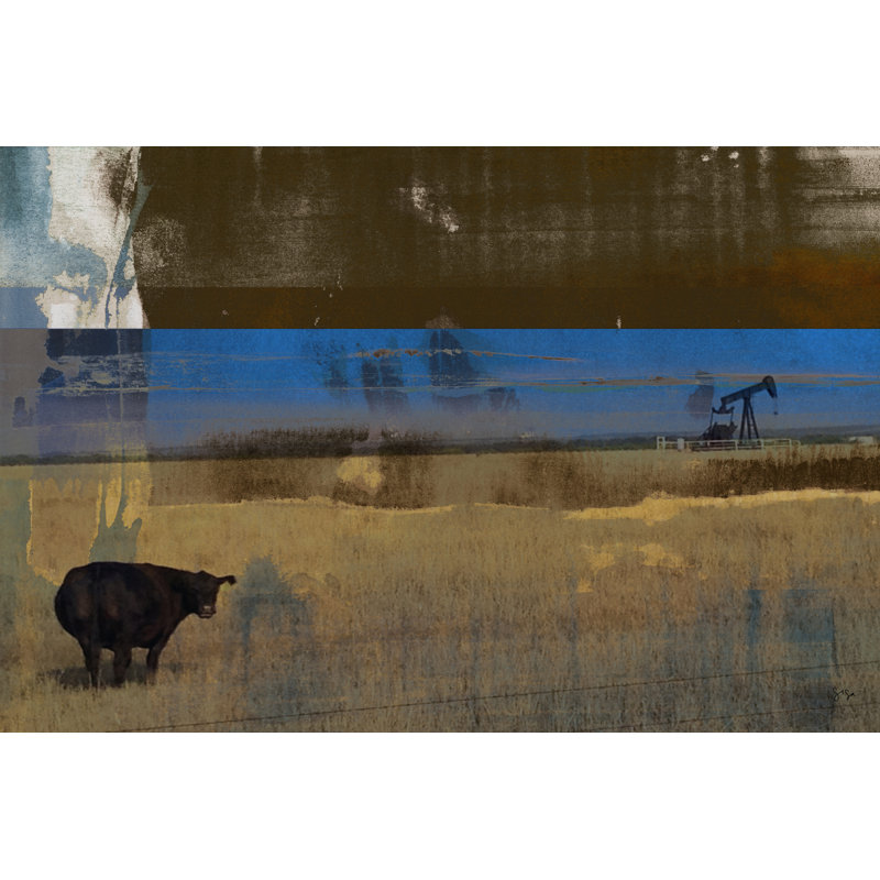 Texas Gold by Sisa Jasper - Wrapped Canvas Painting, 30cm H x 46cm W