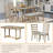 Sharees 6 - Person Trestle Dining Set-1026710896-1026710897-1026710899