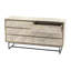 Commode 4 tiroirs en bois massif l 61 po