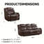 Ensemble de salon inclinable en similicuir 2 pièces-1193388215