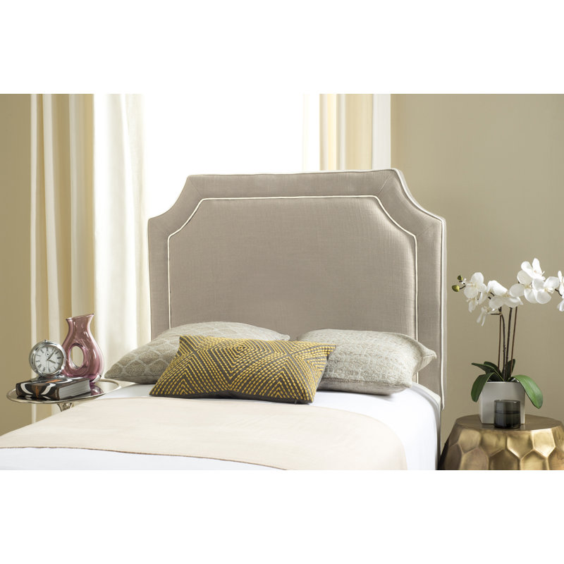 Cloverdale Upholstered Panel Headboard, Twin, Oyster
