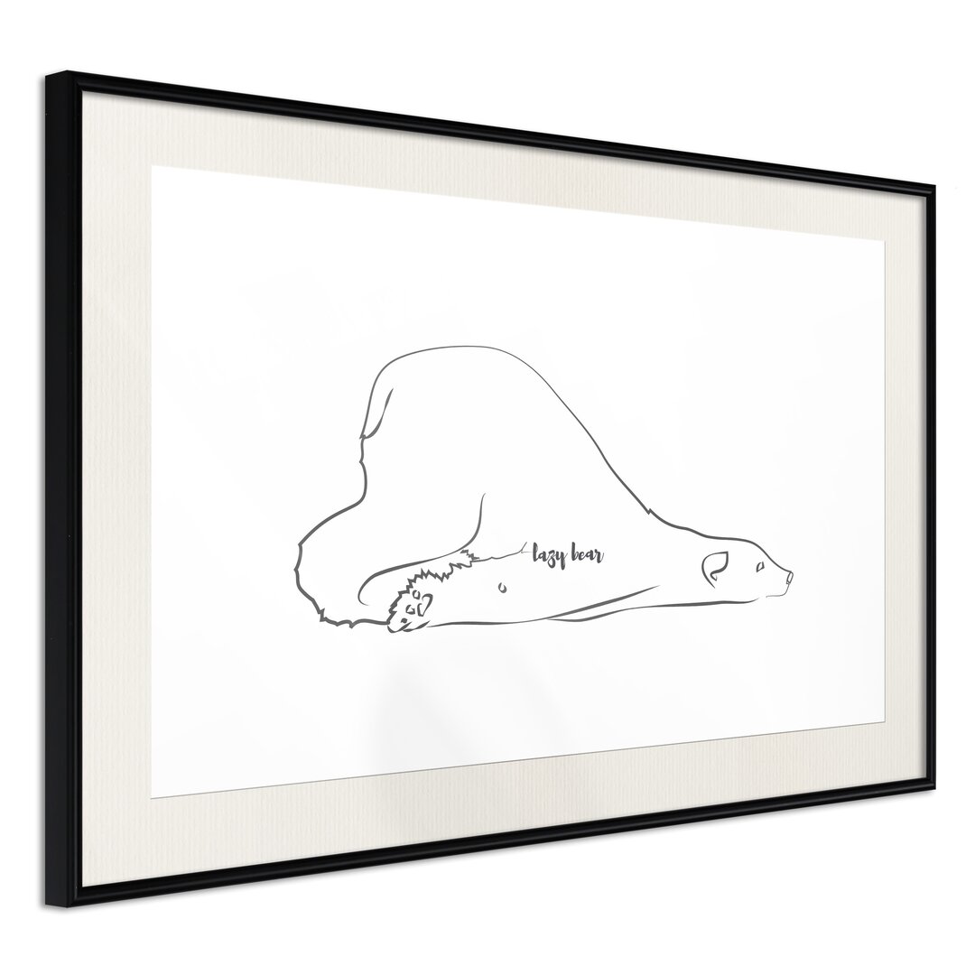 Gerahmtes Wandbild Resting Polar Bear