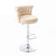 Ensemble de 2 tabourets de bar en velours-574597543