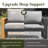  4 Pieces Aluminum Patio Furniture Set With Fire Pit Table, Oversized Seat With Hight Back Outdoor Conversation Sets-1504667983