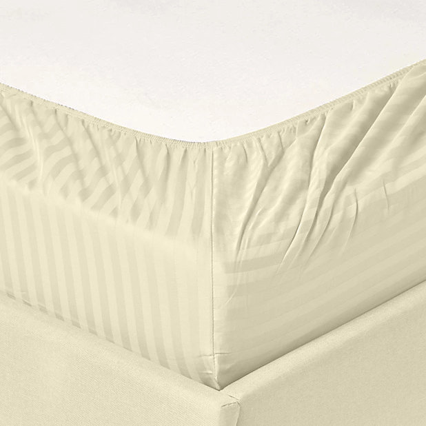 Ensemble de draps en coton de qualité égyptienne 600 fils, Bleu, Simple TG + une taie d'oreiller standard