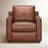 Belgrade Top Grain Genuine Leather Club Chair-741754687