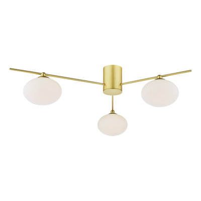 Rachata Glass Semi Flush Mount