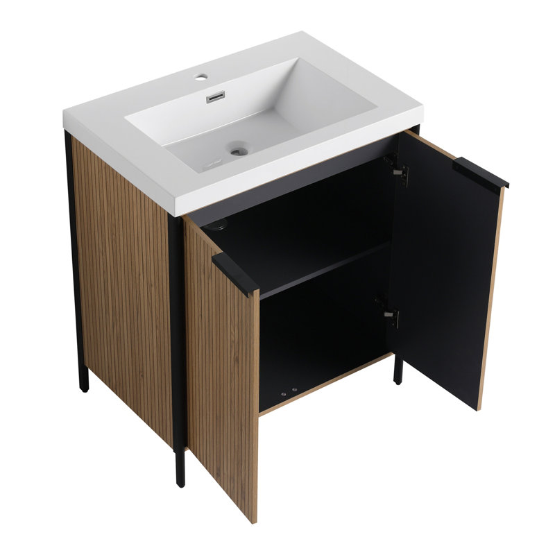 Meuble-lavabo autoportant pour la salle de bain, 30"