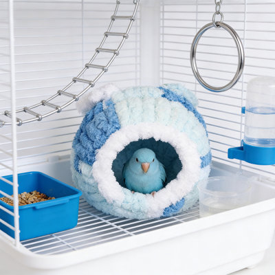 Multicolore hamac chaud pour petits oiseaux 5,9 x 5,9 x 3,5 po Parrot Cotton Nest