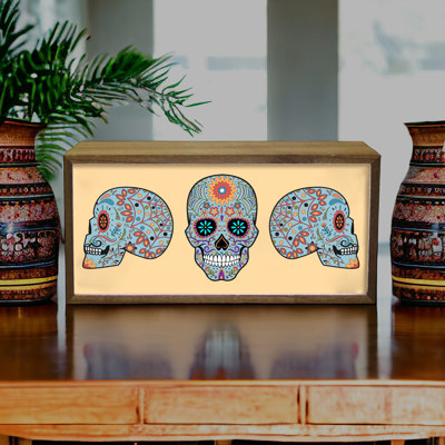 Houghton Skull Set 15" LED Sign
