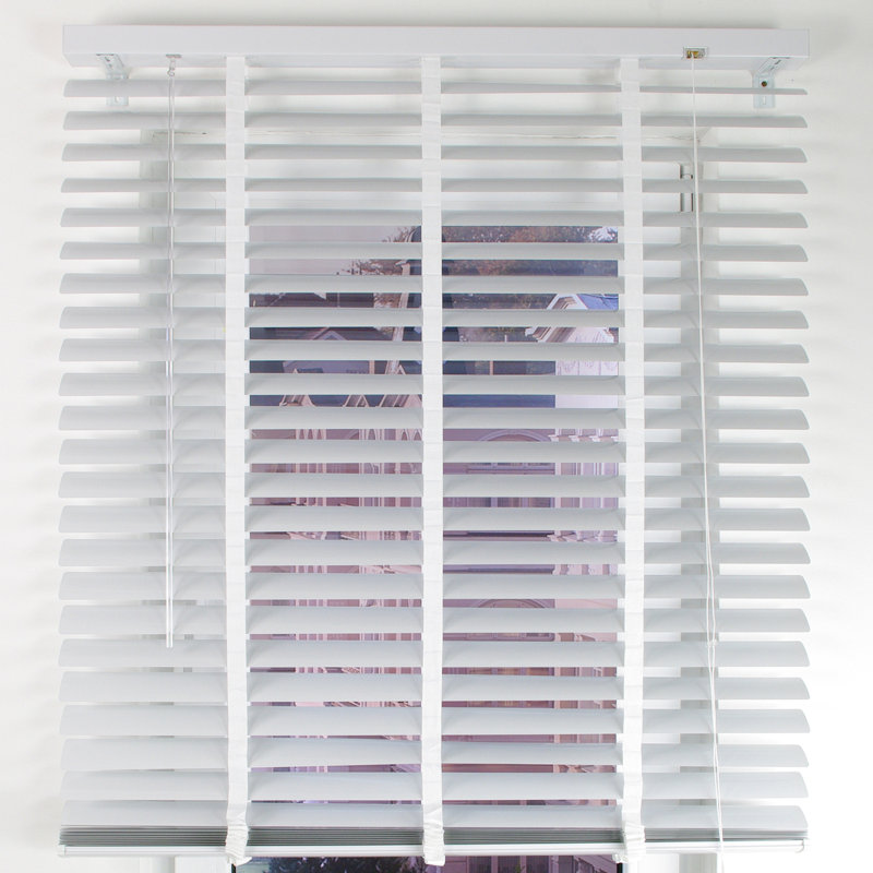 Blackout Bamboo Horizontal/Venetian Blind, 175cm L x 120cm W, White
