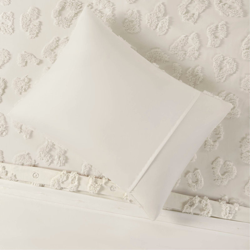 Ensemble de housse de couette Animal Chenille, Twin Duvet Cover + 2 Pillow Shams