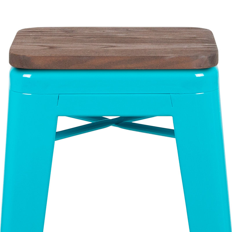 Tabouret Seitz, Tabouret de bar (siège d'une hauteur de 30 po), Bleu sarcelle